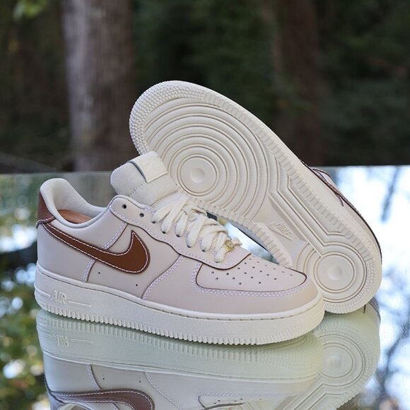 Nike Air Force 1 Low Pearl White British Tan - Picture 5 of 12